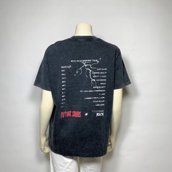 ALESSANDRA RICH Grey Anniversary 'Rich' Rock Tee - Picture 5 of 10